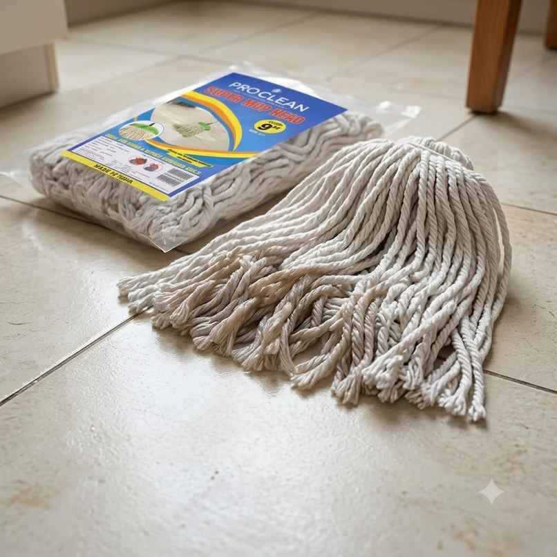 Proclean Cotton Refill White - 350 gm | For Clip & Fit Mop | 9 Inch Proclean Cotton Refill White - 350 gm | For Clip & Fit Mop | 9 Inch