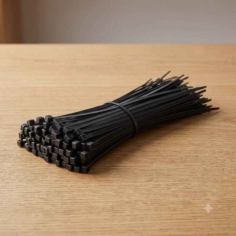 Daluci Grip Nylon Self-Locking Cable Ties | Zip Ties | Strong Organizer | Black