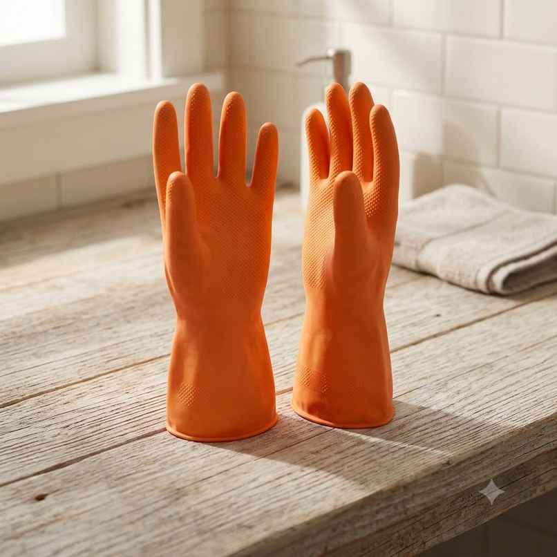 Se7en Heavy Duty Reusable Household Hand Gloves(Colour May Vary)