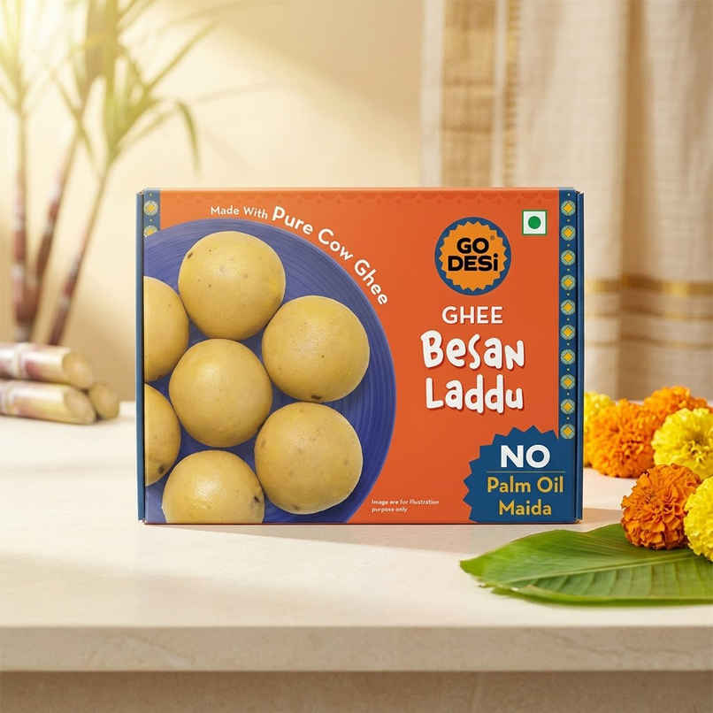 GO DESi Besan Laddoo | Made with Pure Ghee