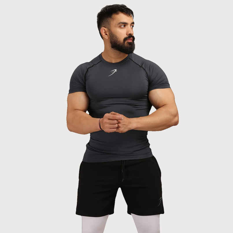Fuaark Men's Compression GYM T-shirt | Grey - XL Fuaark Men's Compression GYM T-shirt | Grey - XL