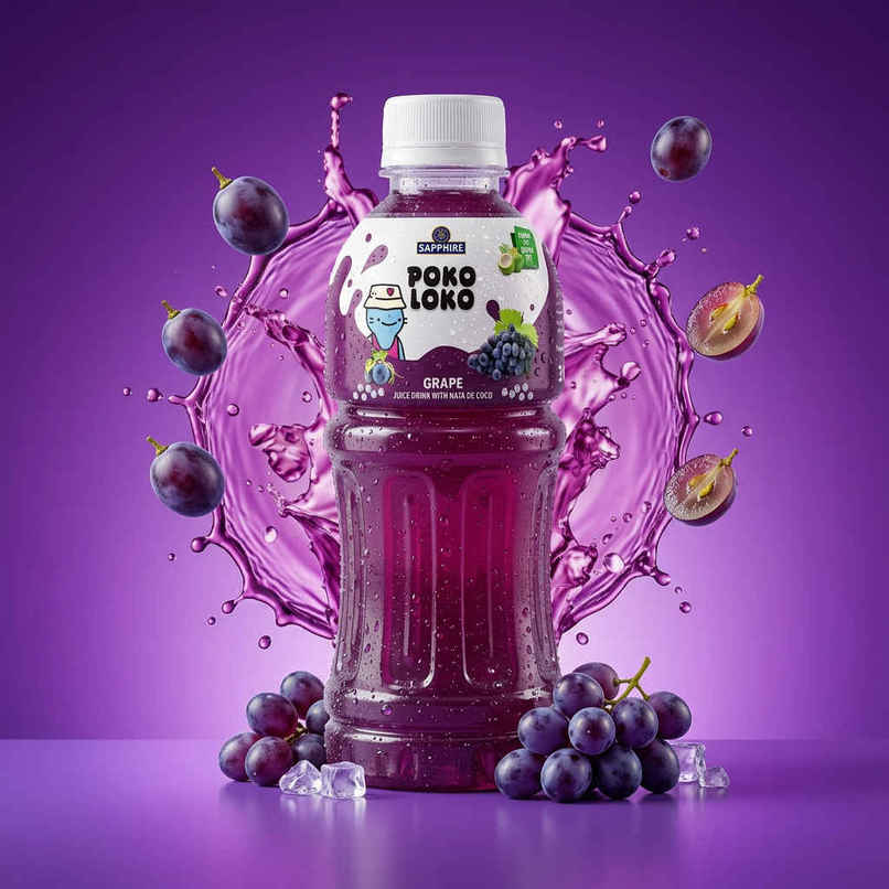 Sapphire Poko Loko Grape Nata Drink Sapphire Poko Loko Grape Nata Drink