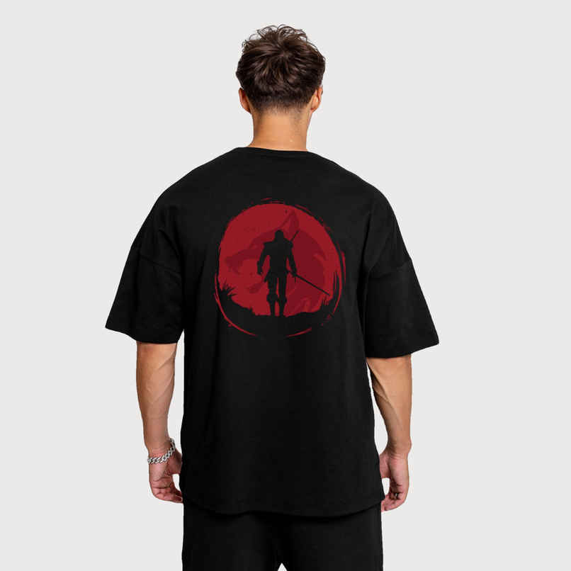 De Tees Men's Oversize T-shirt | M-OST-BLACK-TRIANGLE | Black - M De Tees Men's Oversize T-shirt | M-OST-BLACK-TRIANGLE | Black - M