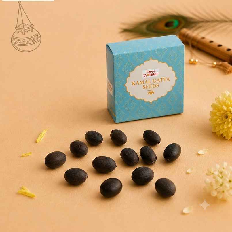 Kamal Gatta Seeds (Lotus Seeds) | Pack of 11 | Happy Mail Kamal Gatta Seeds (Lotus Seeds) | Pack of 11 | Happy Mail