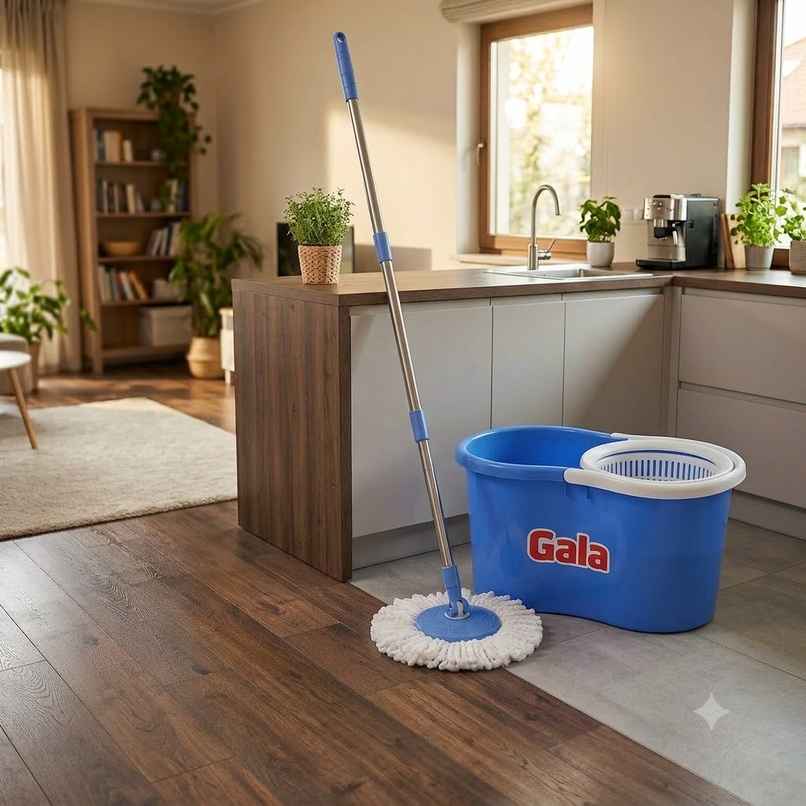 Gala Aqua Spin Floor Cleaning Mop Set with 1 extra refill