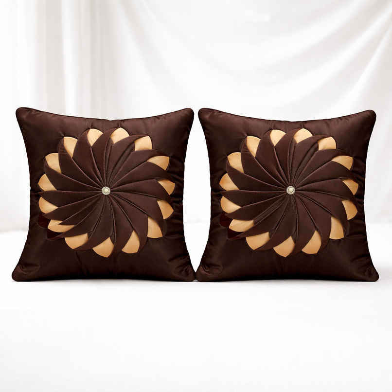 Elegant Weavers Canna Cushion Covers | Brown