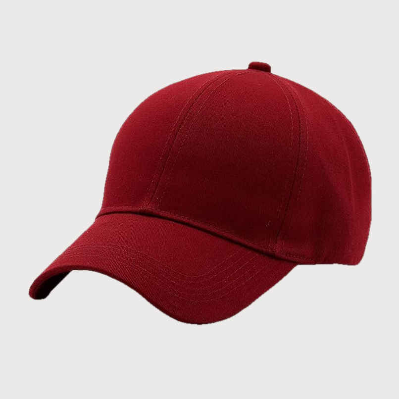 Blynk Unisex Solid Color Baseball Cap with Adjuable Back | Maroon