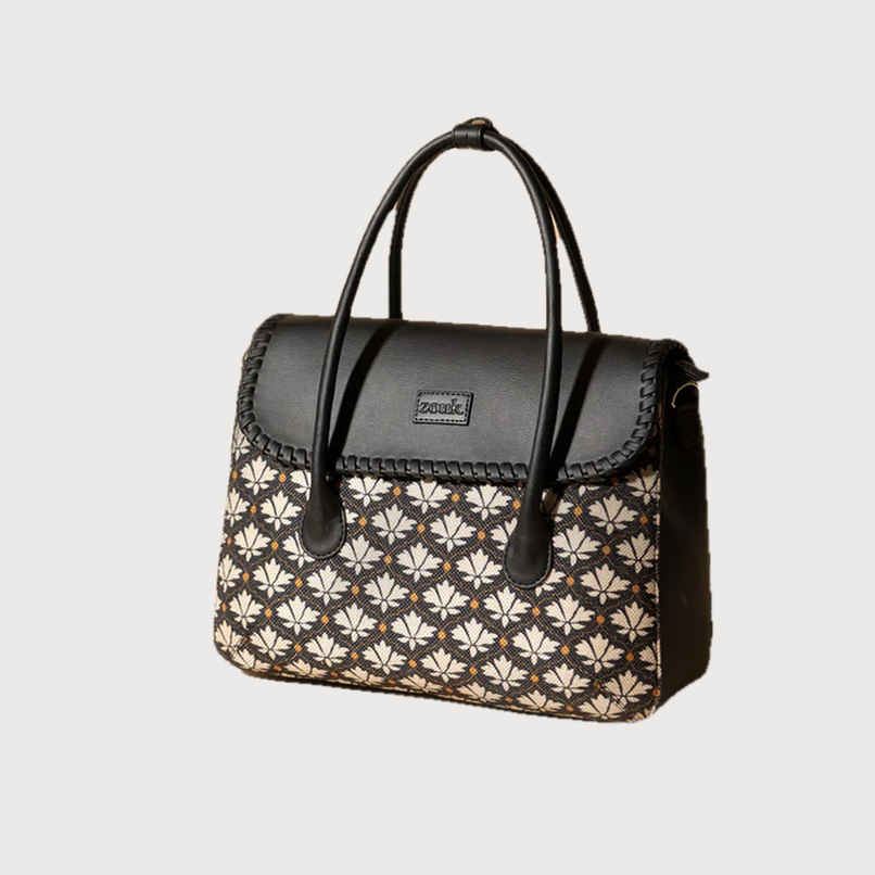 Zouk Women's Floral Vegan Leather 11 L Satchel | Multicolour - One Size Zouk Women's Floral Vegan Leather 11 L Satchel | Multicolour - One Size