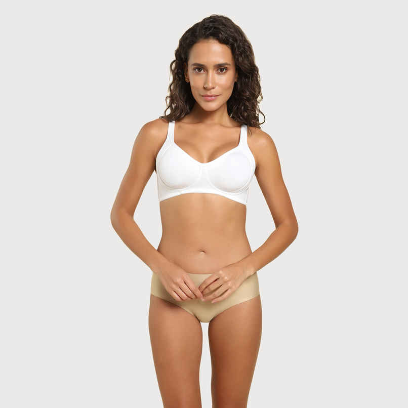 Van Heusen Women White Solid Side Support Panel No Spill Comfort Bra |32B
