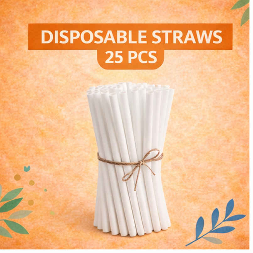 Ezee Disposable Paper Straws | 8 mm Ezee Disposable Paper Straws | 8 mm