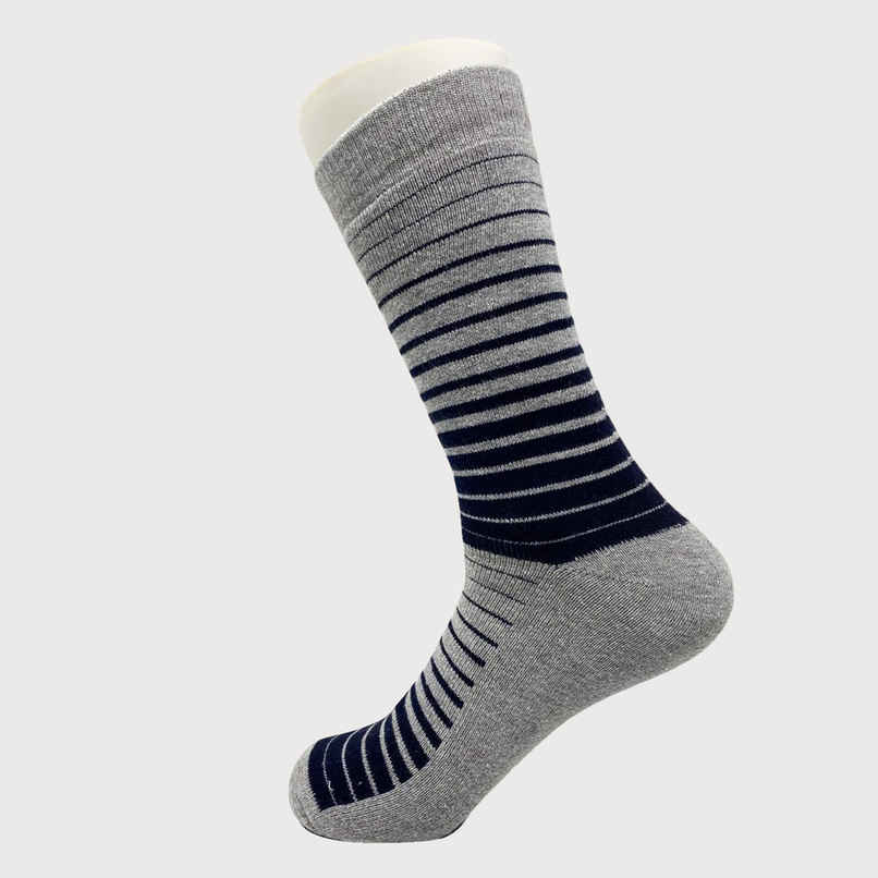Englo Men's Striped 80% Cotton, 19% Polyester, and 1% Elastane Crew Socks | Assorted - Free Size Englo Men's Striped 80% Cotton, 19% Polyester, and 1% Elastane Crew Socks | Assorted - Free Size