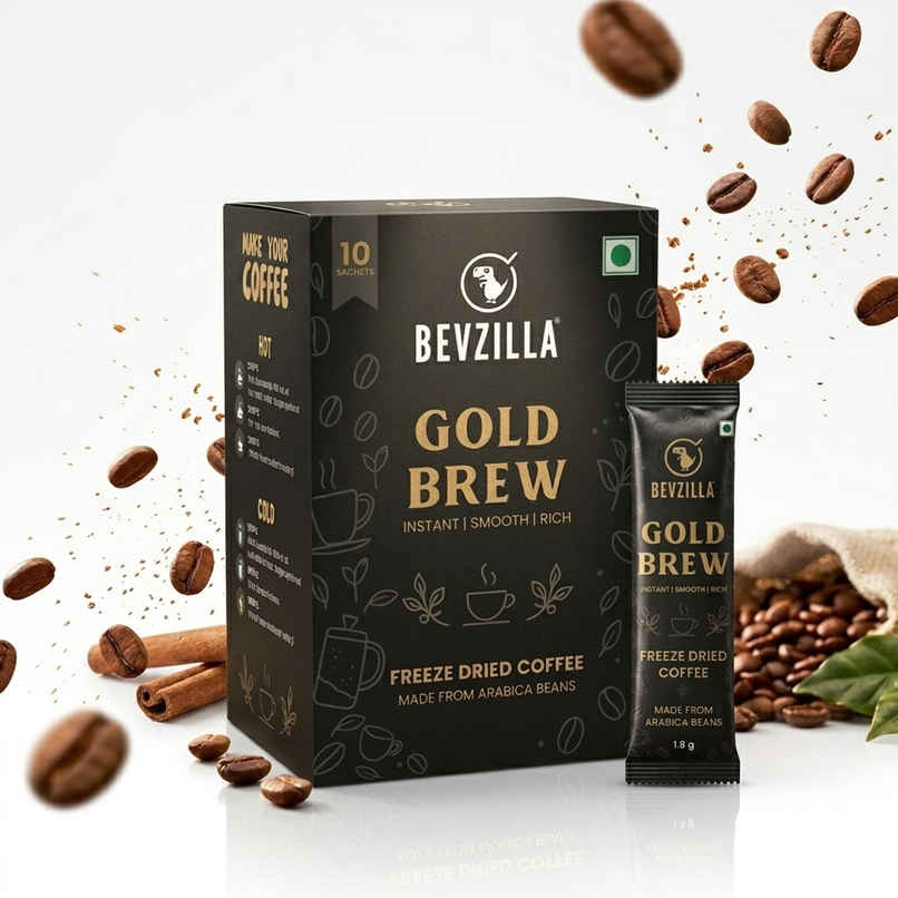 Bevzilla Gold Brew Freeze Dried Coffee Sachets