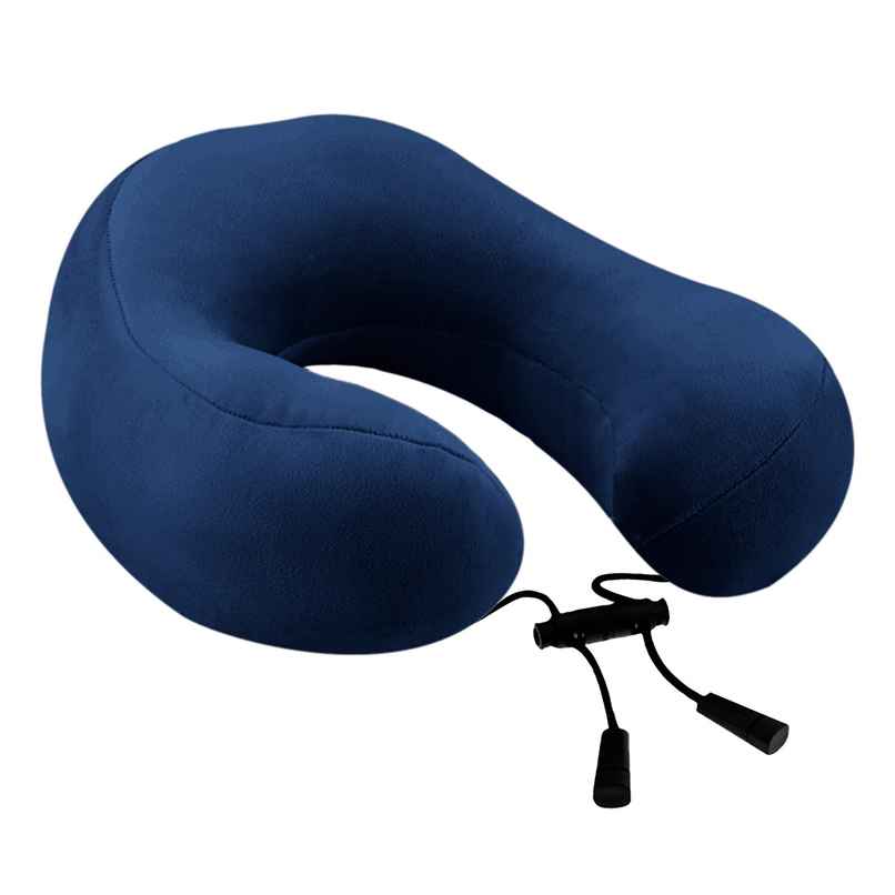 Billebon Premium Fibre Filled Round Travel Neck Pillow | Navy Blue