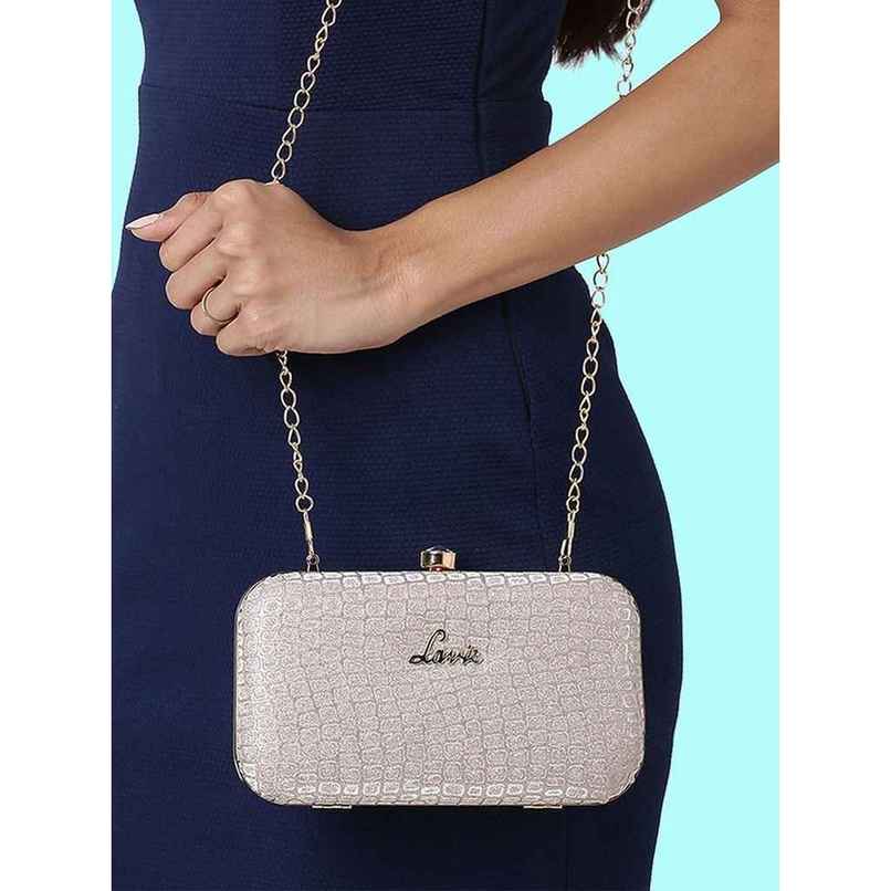 Lavie Women's Tinsel Frame clutch | Pink