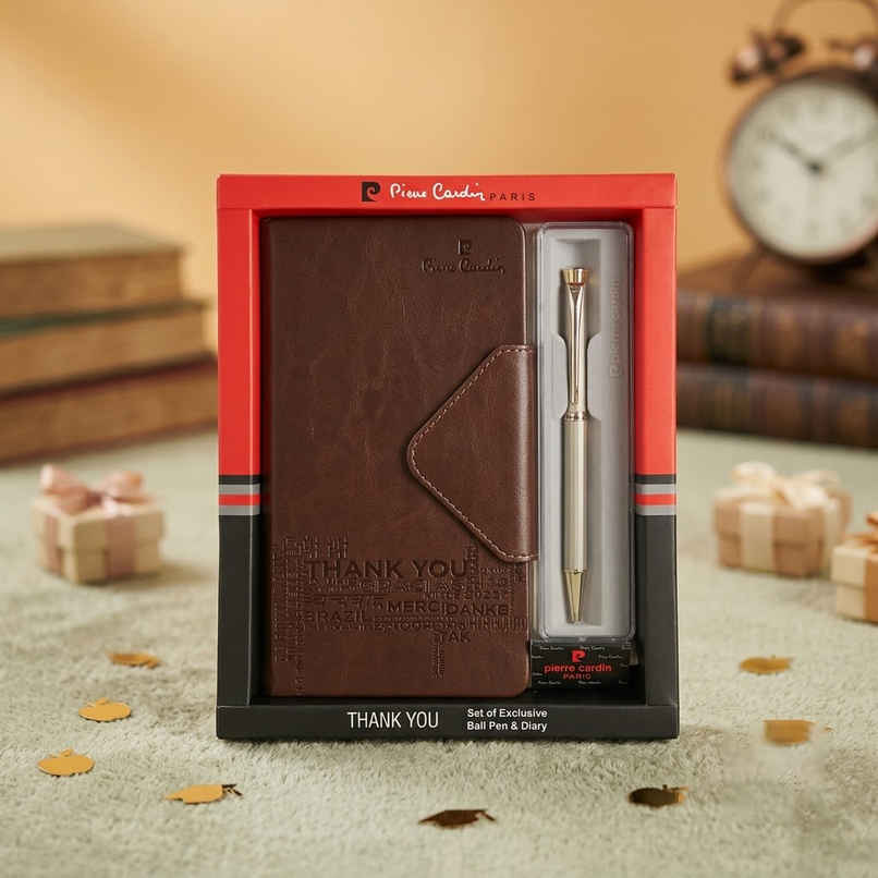 Pierre Cardin Thank You Set ( Pen + Diary ) - Assorted Pierre Cardin Thank You Set ( Pen + Diary ) - Assorted