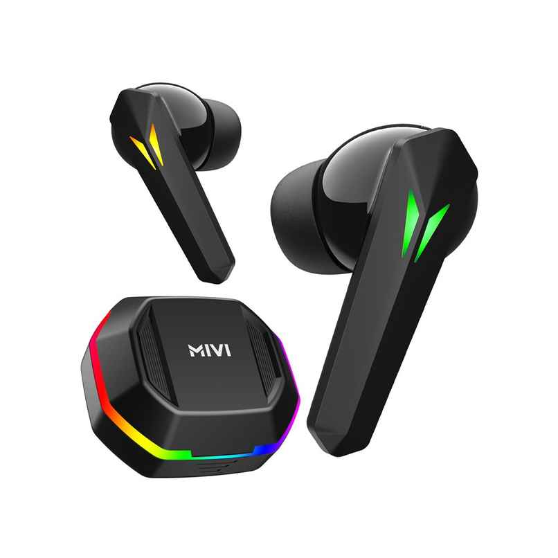 Mivi Commando X7,35Ms Low Latency,13Mm Bass,50H Playtime,Dual Mic Ai Enc,Typec,5.3 Bluetooth -Black Mivi Commando X7,35Ms Low Latency,13Mm Bass,50H Playtime,Dual Mic Ai Enc,Typec,5.3 Bluetooth -Black