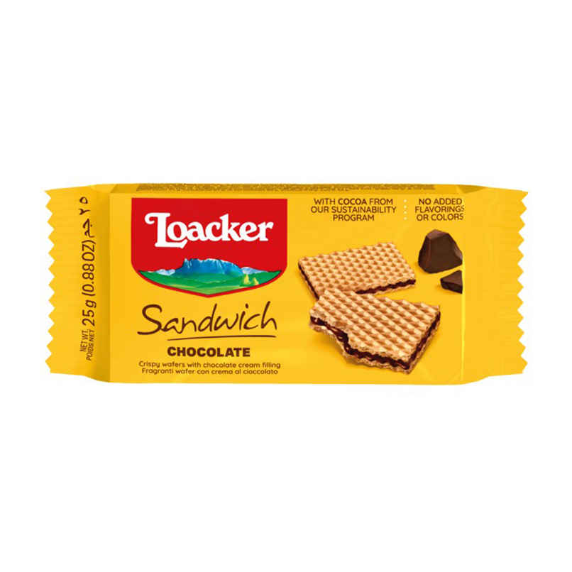 Loacker Sandwich Chocolate Wafers Italy