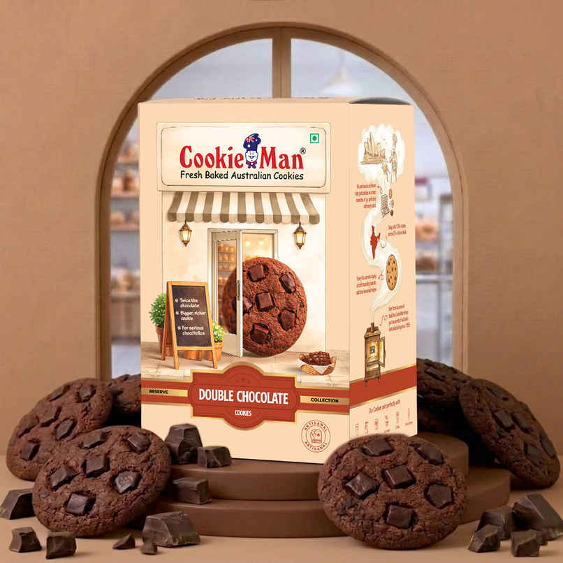 CookieMan Premium Double Chocolate Cookies Biscuits CookieMan Premium Double Chocolate Cookies Biscuits