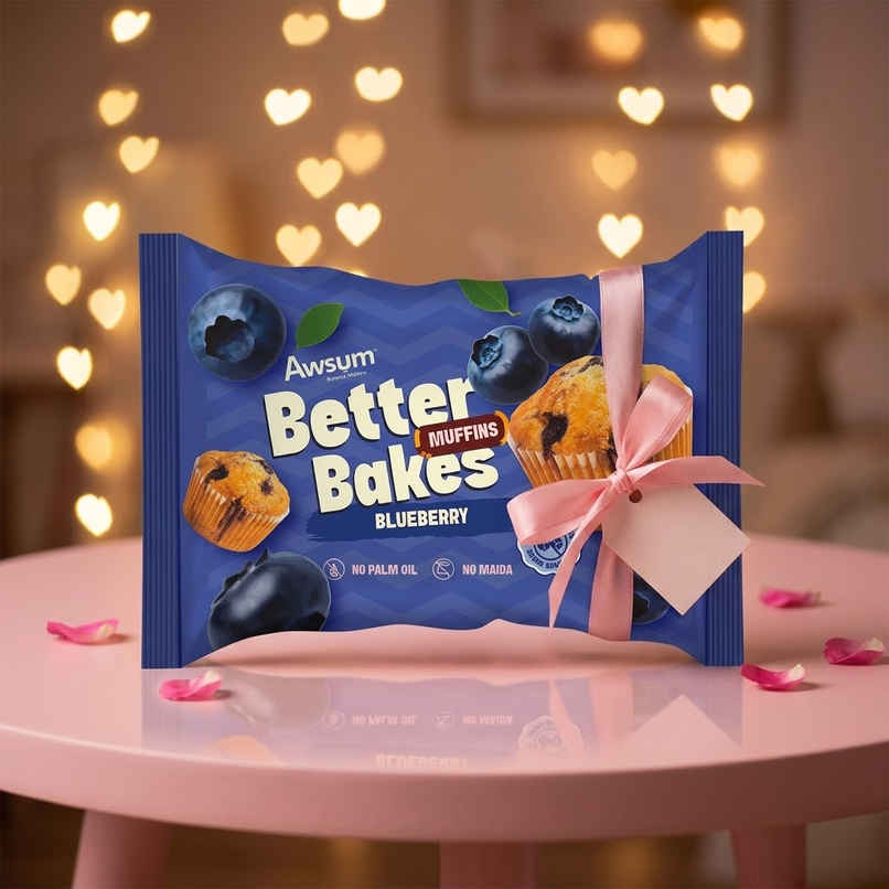 Awsum Better Bake Blueberry Muffin | Soft & Fruity