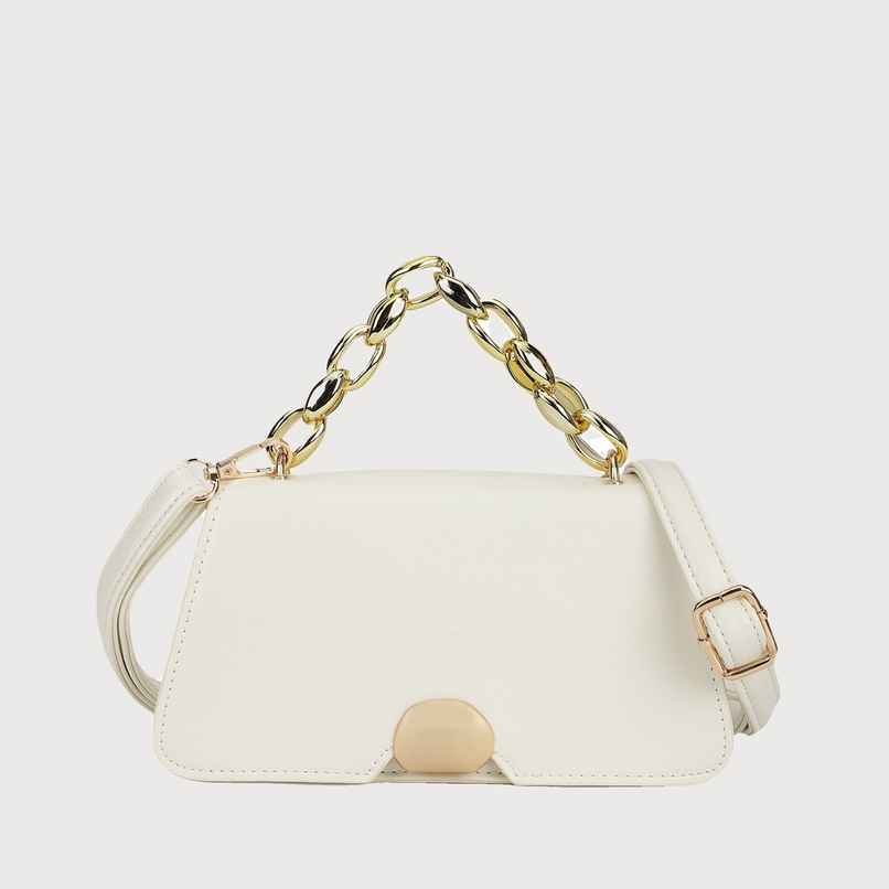 Fastrack Women's Croc Textured Sling Bag | White Fastrack Women's Croc Textured Sling Bag | White