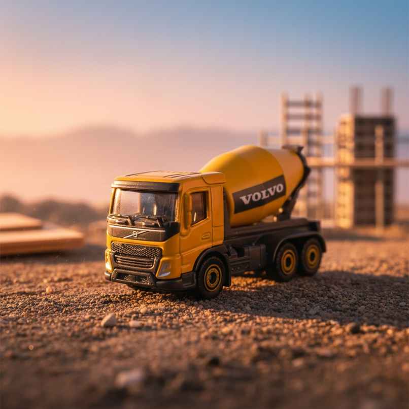 Majorette 1:64 Volvo Construction FMX Mixer
