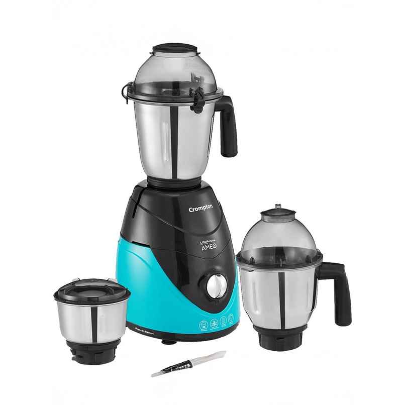 Crompton Ameo 750-Watt Mixer Grinder(3 Stainless Steel Jars, Black & Green) Crompton Ameo 750-Watt Mixer Grinder(3 Stainless Steel Jars, Black & Green)