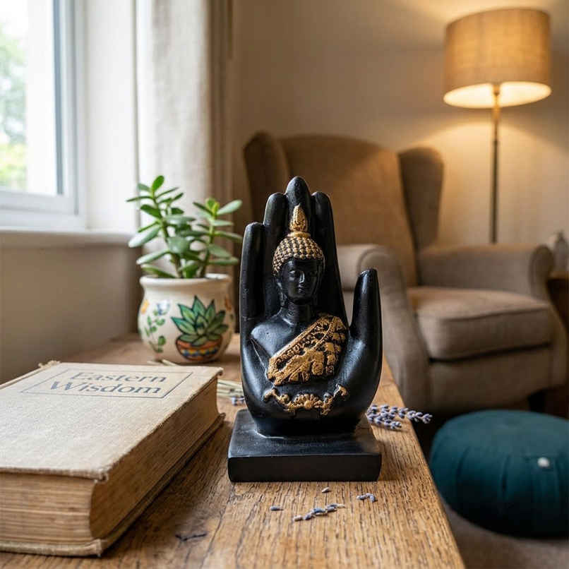Lord Buddha on Palm | Satvik Lord Buddha on Palm | Satvik