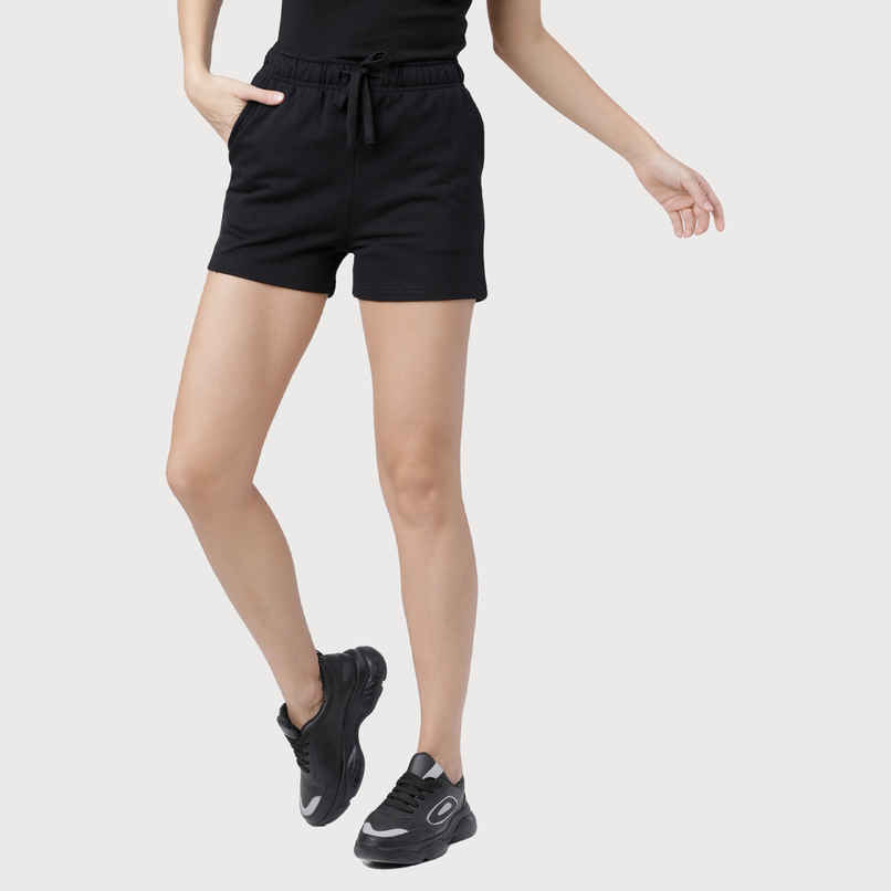 Tokyo Talkies Women's Solid Regular Shorts | Black - 30 Tokyo Talkies Women's Solid Regular Shorts | Black - 30