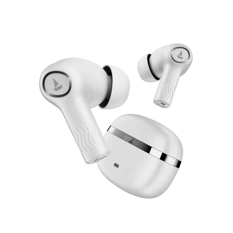 boAt Nirvana Ion TWS Earbuds with mic, 120HRS Battery, Crystal Bionic Sound w/Dual EQ Modes, 4Mics ENx, App Support, Low Latency, IPX4, v.5.2 Bluetooth - Ivory White