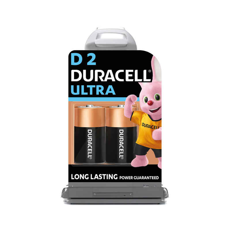 Duracell Ultra Alkaline D Batteries |Pack of 2
