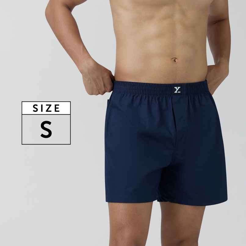 XYXX Men's Cotton Solid Inner Boxers Pack of 1, Midnight Blue| S