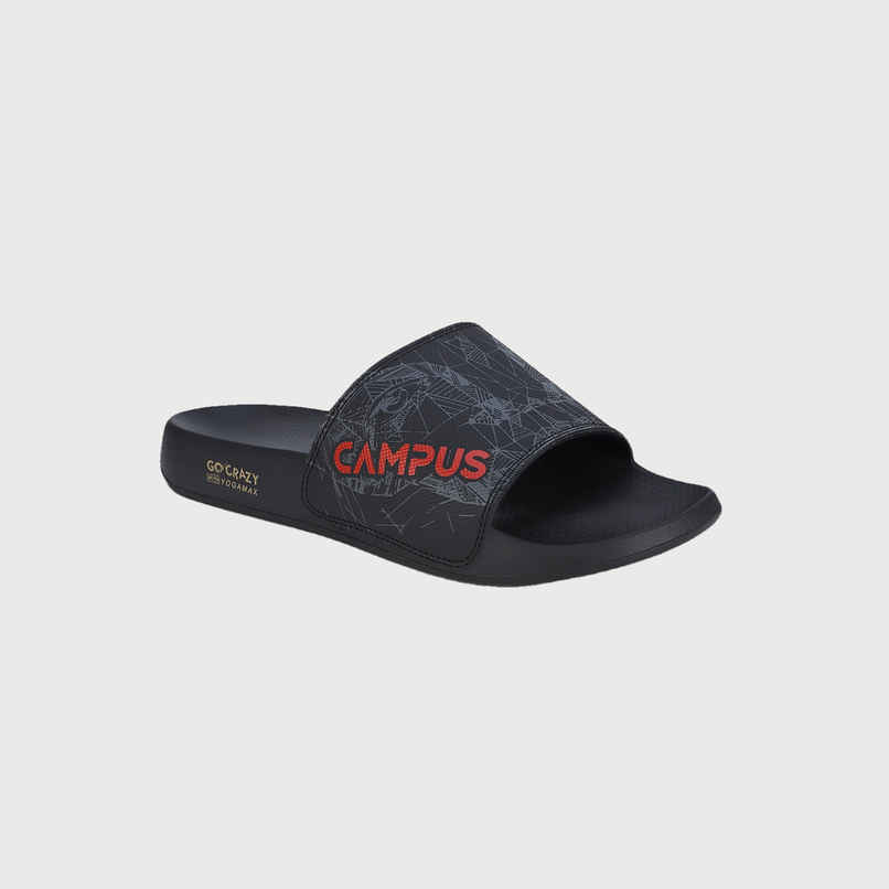 Campus Men's Slides | SL-437 | Black - UK 9 Campus Men's Slides | SL-437 | Black - UK 9