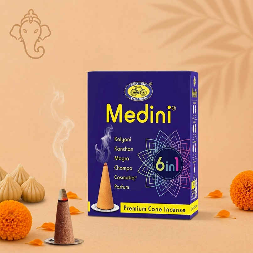 Medini 6 in 1 Dhoop Cones | From House of Cycle Medini 6 in 1 Dhoop Cones | From House of Cycle
