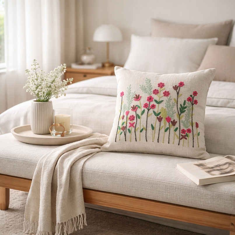 Elegant Weavers Cerise Cushion Cover Elegant Weavers Cerise Cushion Cover