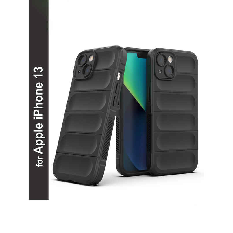 Zapcase Back Cover For Apple Iphone 13 (Magic-Black)