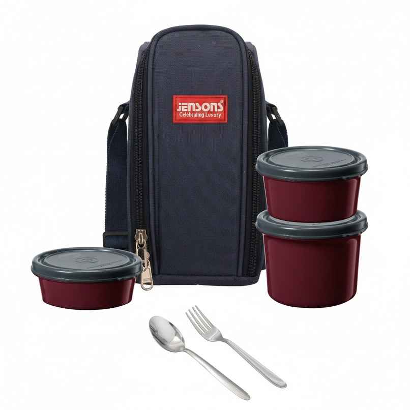 Jenson Microwave Safe Tower Lunch Box | Square Jenson Microwave Safe Tower Lunch Box | Square