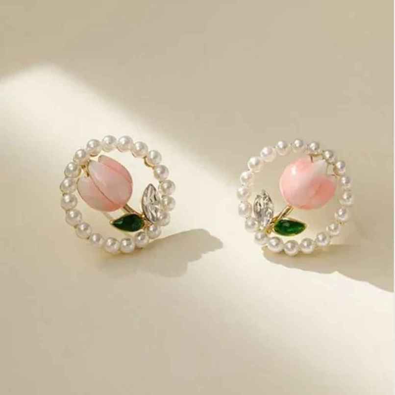 Estailo Fashion As Fresh Daisy Earrings for Women | Stylish Lightweight Statement Jewellery