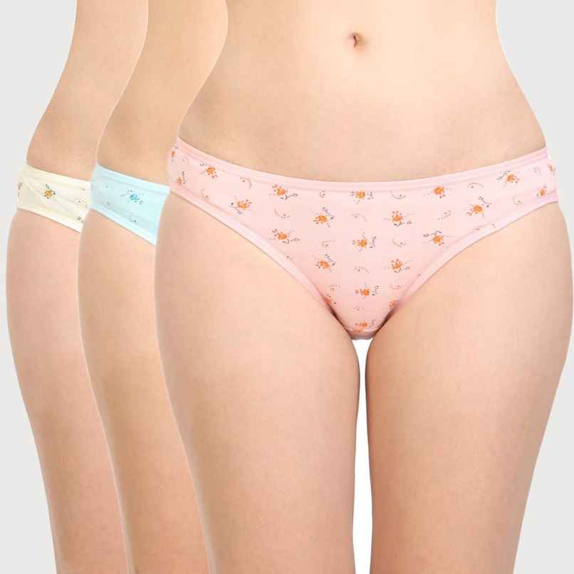 Bodycare Women High Cut Panty Printed Premium Cotton | Assorted - S
