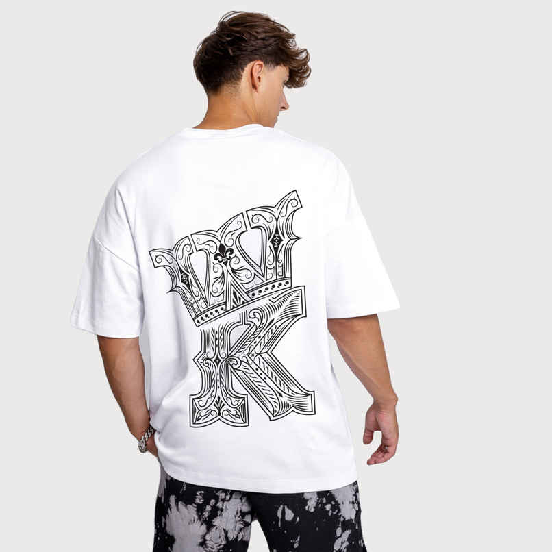 De Tees Men's Oversize T-shirt | M-OST-WHITE-KING | White - XXL