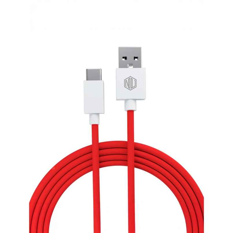 Nu Republic Blaze Hypersonic USB Type-C Cable | 50W 3.5A | 1 m Fast Charging | Red