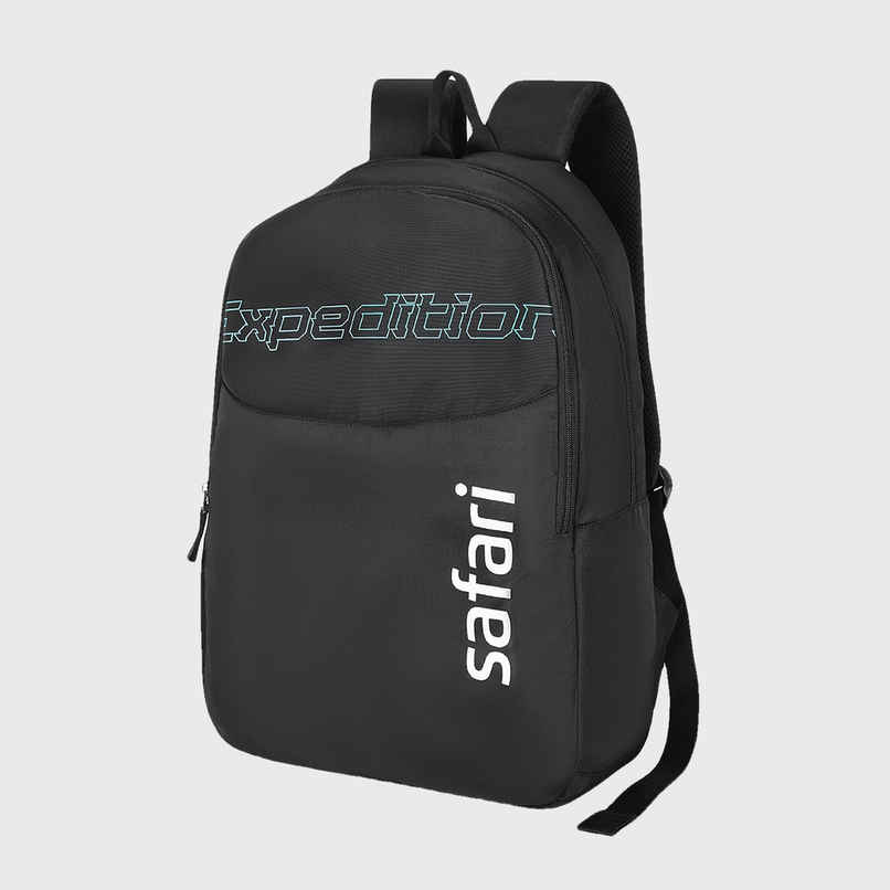 Safari Unisex Logo Polyester 30 L Top Handle Casual Backpack | Black - L Safari Unisex Logo Polyester 30 L Top Handle Casual Backpack | Black - L