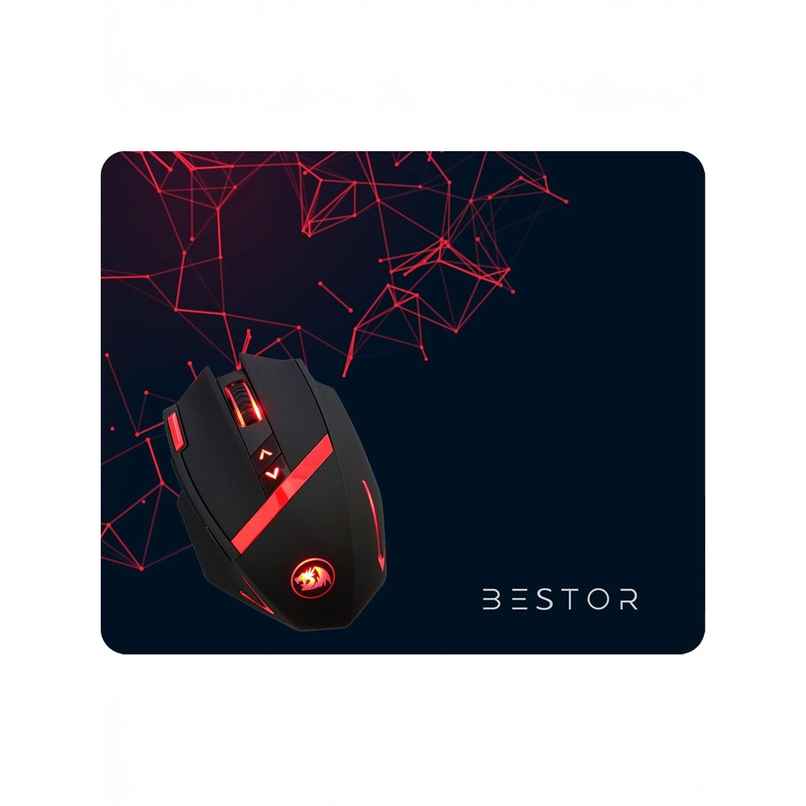 Bestor Ultra-Low Friction Gaming Mouse Mat | Anti-Slip Base | Waterproof Mousepad | Black, Red Bestor Ultra-Low Friction Gaming Mouse Mat | Anti-Slip Base | Waterproof Mousepad | Black, Red