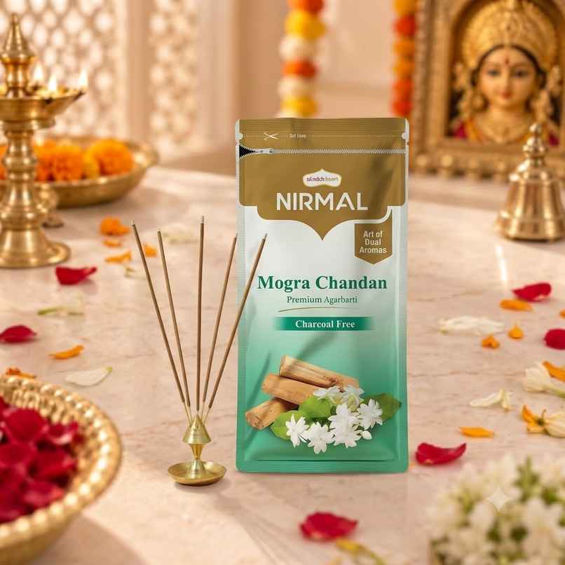 Nirmal Mogra Chandan Agarbatti Zipper | Shubhkart