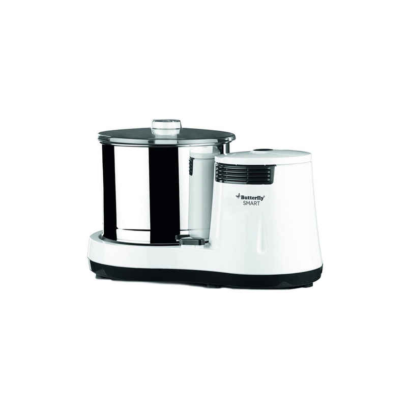 Butterfly Smart 2 Litres Table-Top Wet Grinder|150 Watts|Shockproof Abs Body-White