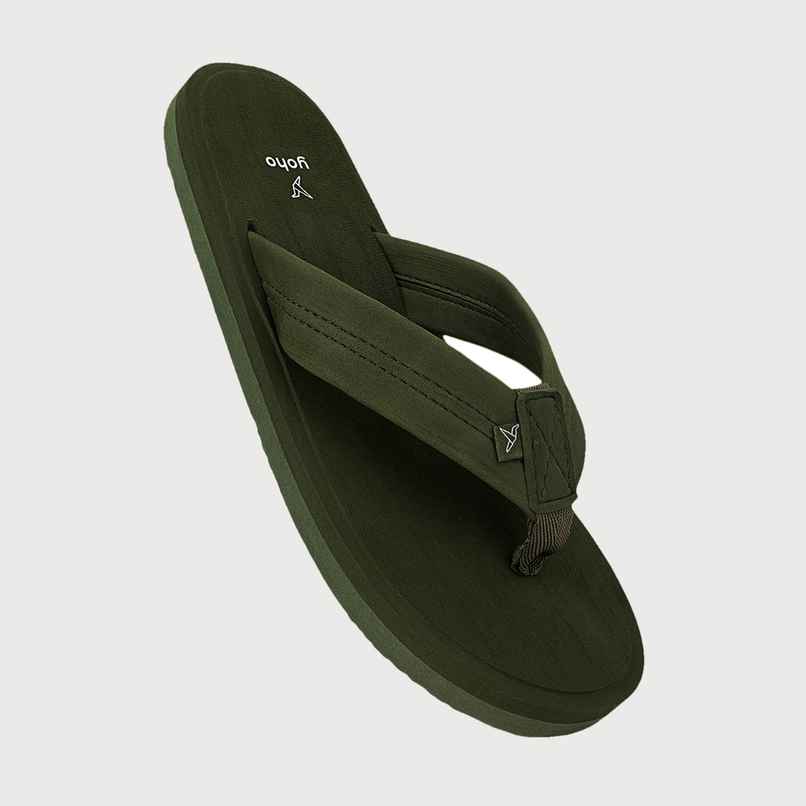 Yoho Men Slippers Bubbles | Olive Green | UK 10
