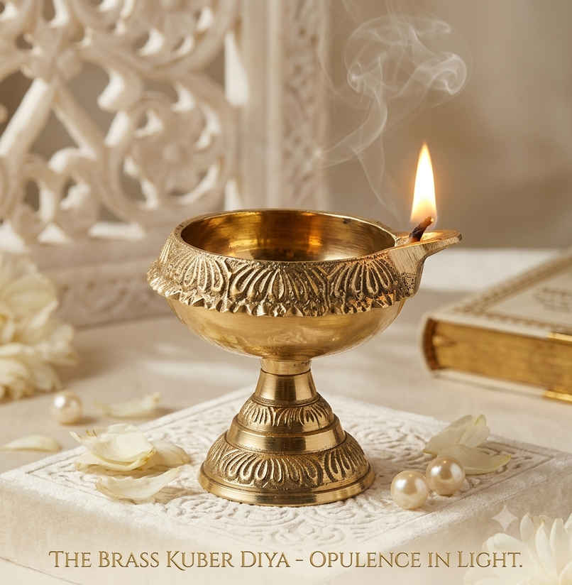 Brass Kuber Diya | Mangal Bhawan Brass Kuber Diya | Mangal Bhawan
