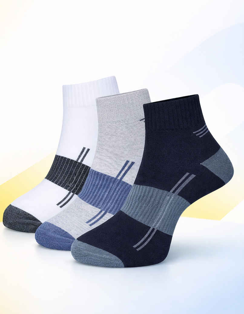 Dollar Men's Cotton Ankle Socks | Assorted - Free Size