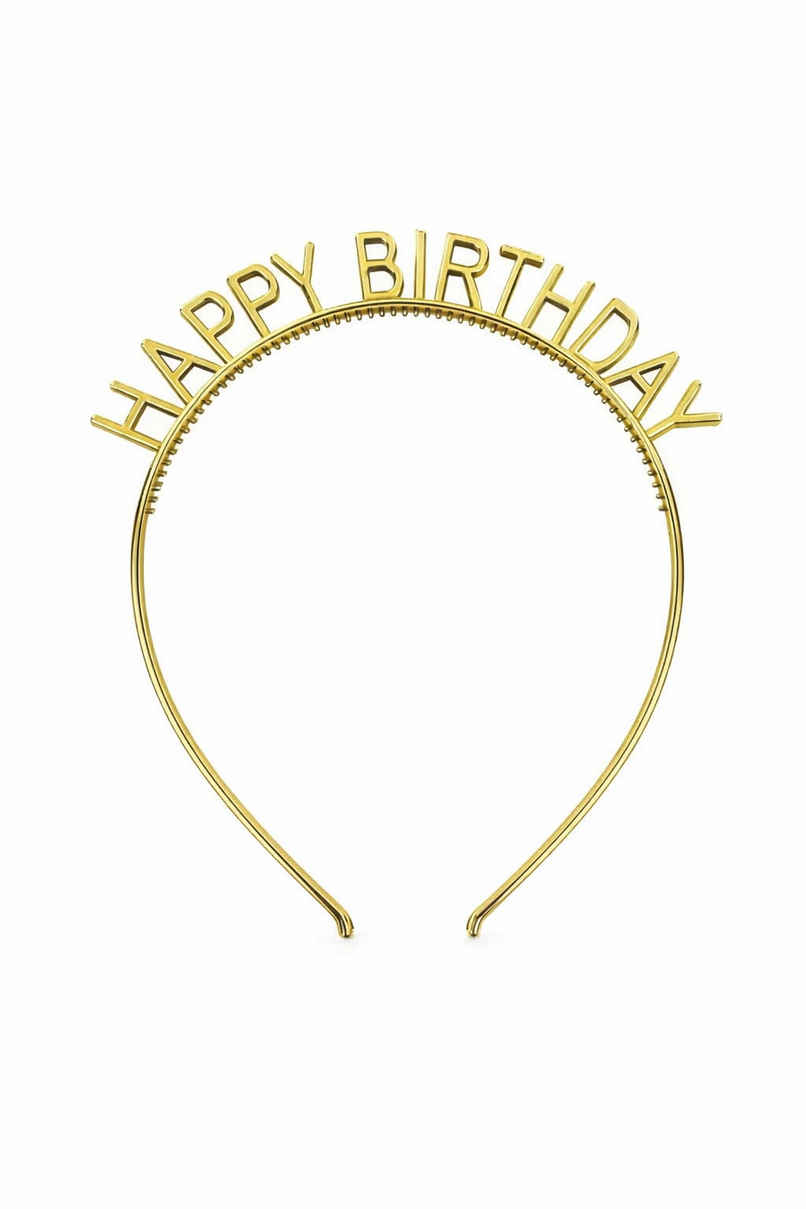 Golden Birthday Girl Tiara with Happy Birthday Theme Party Accessories | BeyondLuv Golden Birthday Girl Tiara with Happy Birthday Theme Party Accessories | BeyondLuv