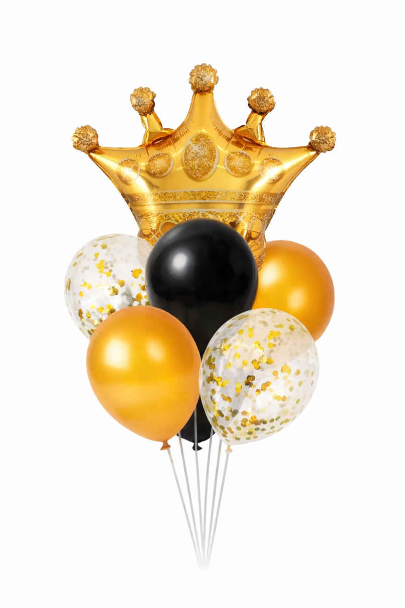 Golden Foil & Latex Balloon Decoration Combo for Birthday & Anniversary Party | BeyondLuv Golden Foil & Latex Balloon Decoration Combo for Birthday & Anniversary Party | BeyondLuv
