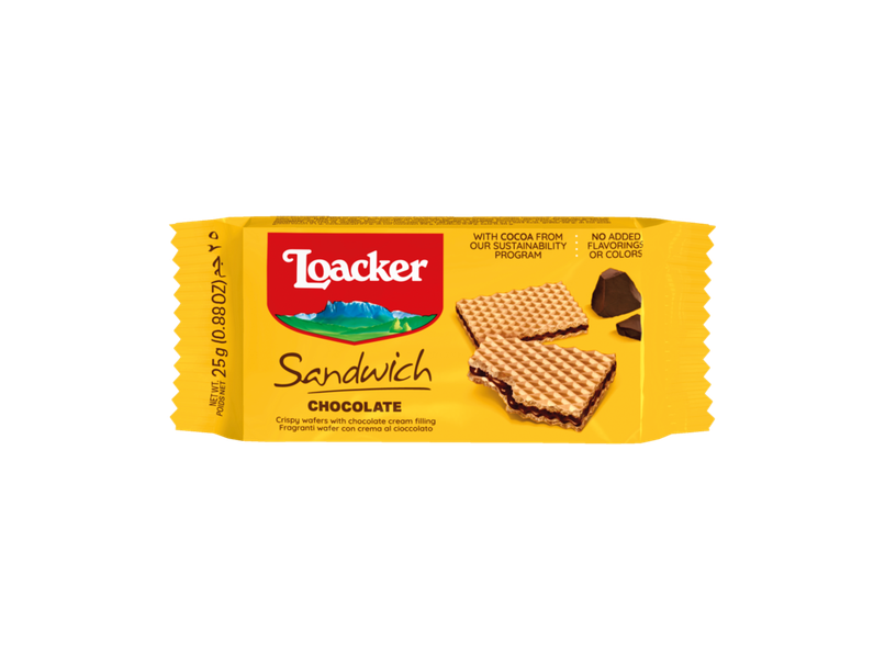 Loacker Sandwich Chocolate Wafers Italy